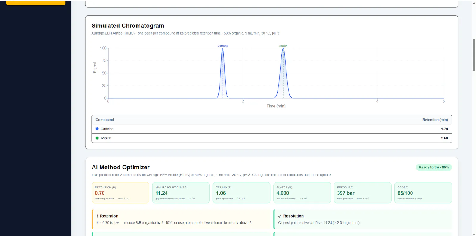 HPLC Assist Pro screenshot 3