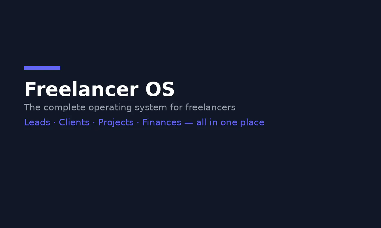 Freelancer OS gallery image