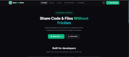 OpenCodeShare gallery image