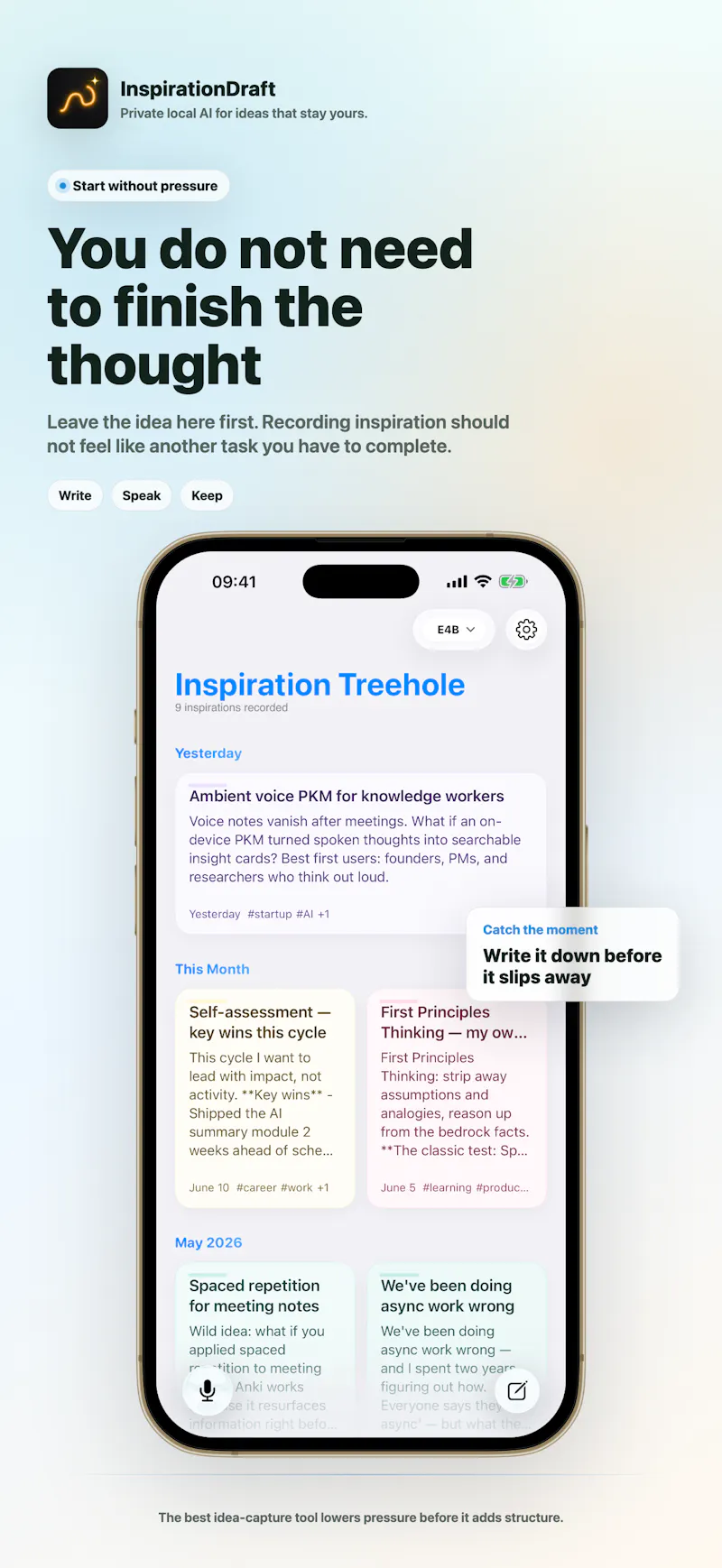 InspirationDraft screenshot 1