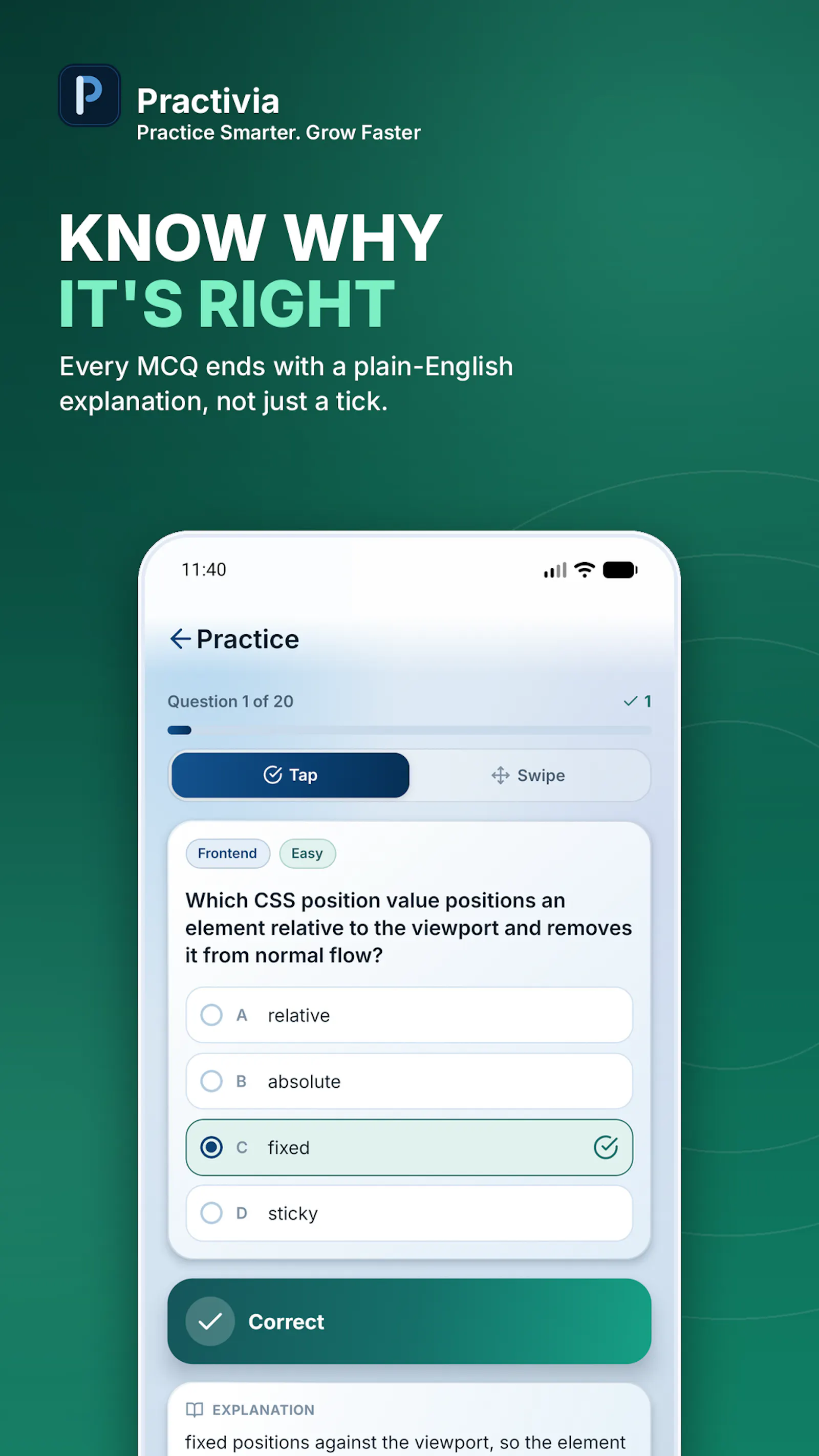 Practivia screenshot 1