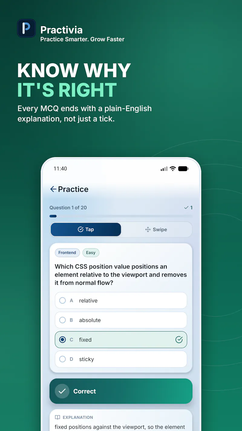 Practivia screenshot 1