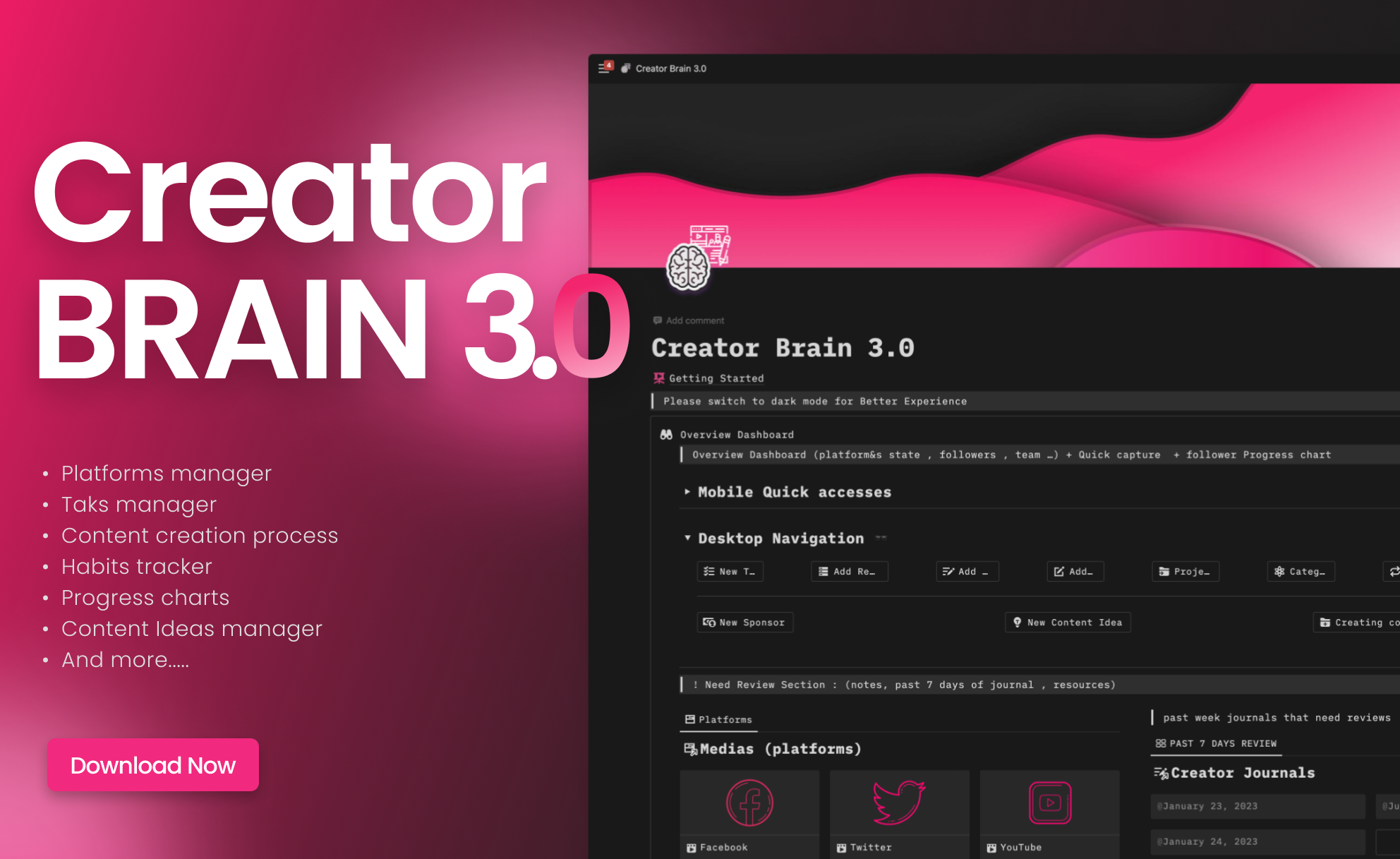 Content Creator Brain 4.0 - Unlock your creative potential media 1
