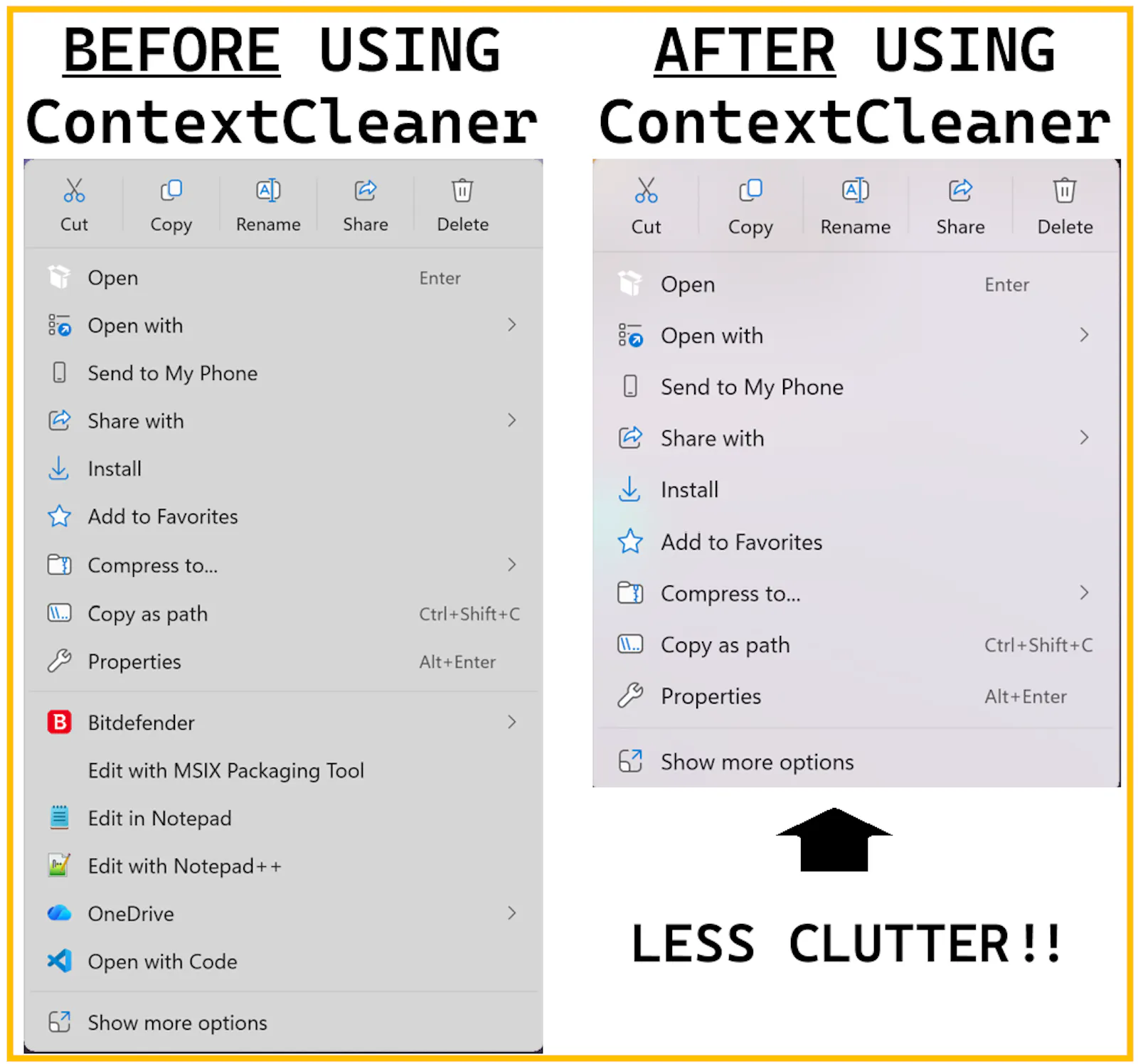 ContextCleaner screenshot 3