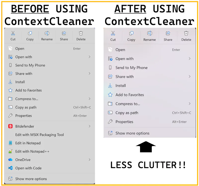 ContextCleaner screenshot 3