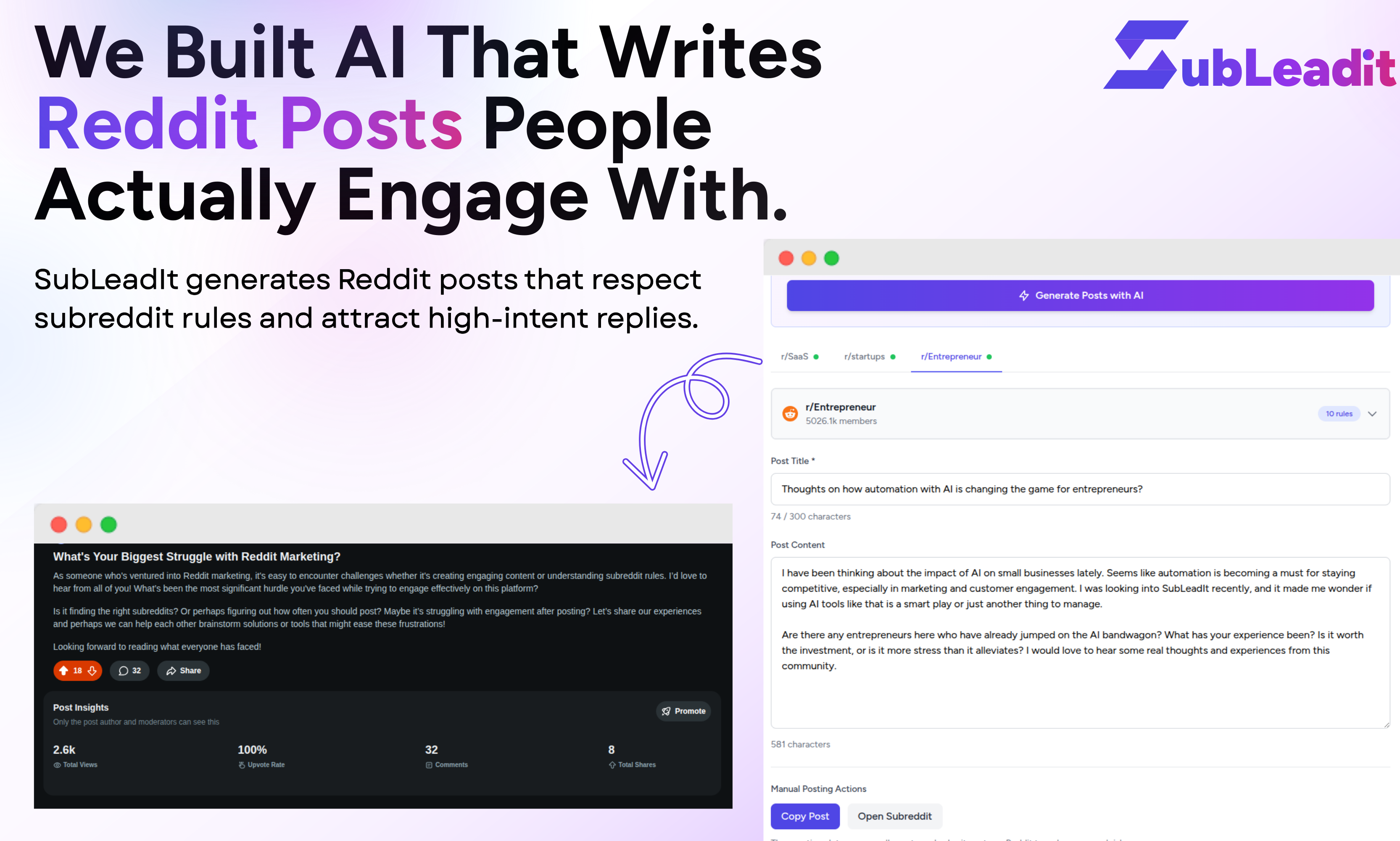 SubLeadIt - Screenshot 3 showing product features and functionality