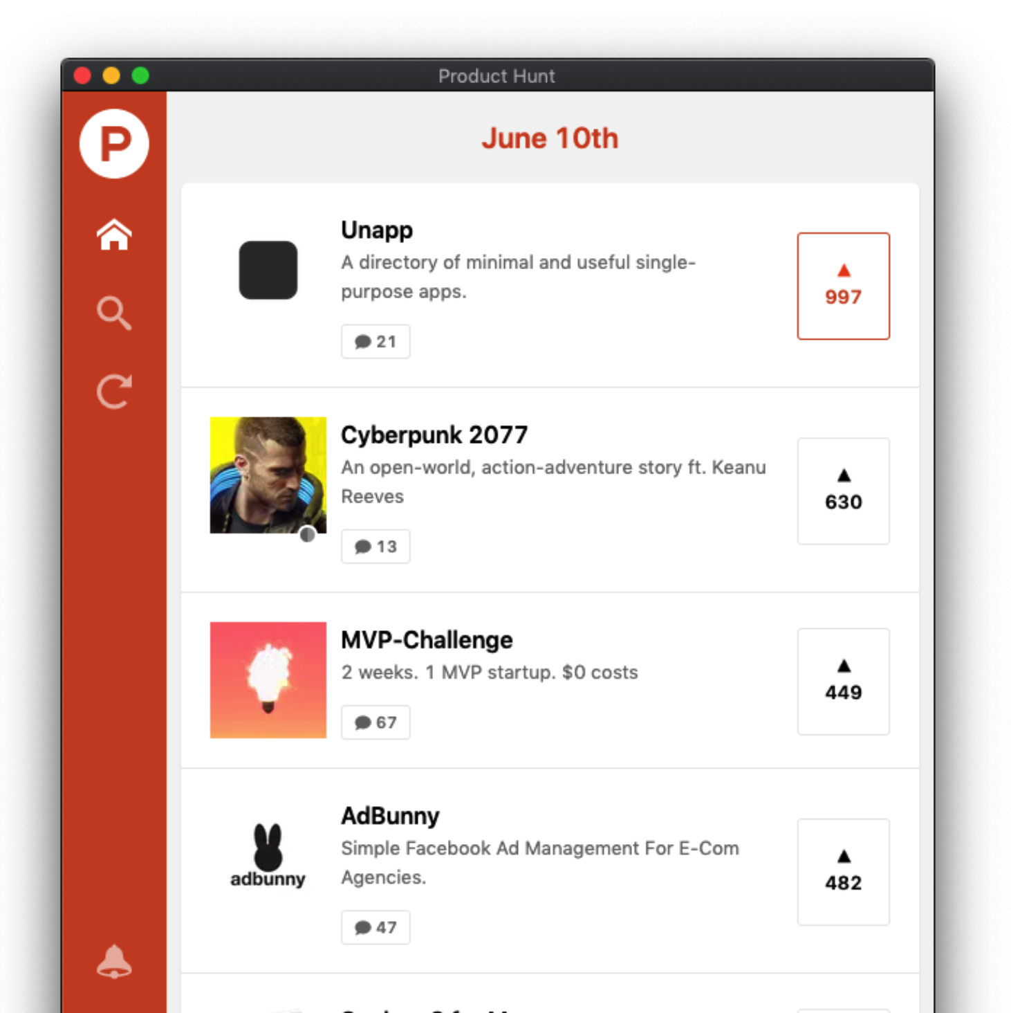 Minimalist Product Hunt logo