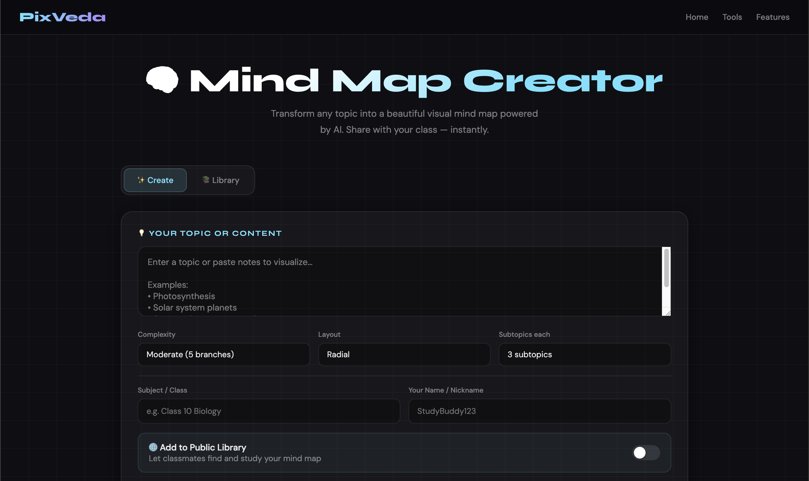 Free AI Tool for Students – PixVeda gallery image