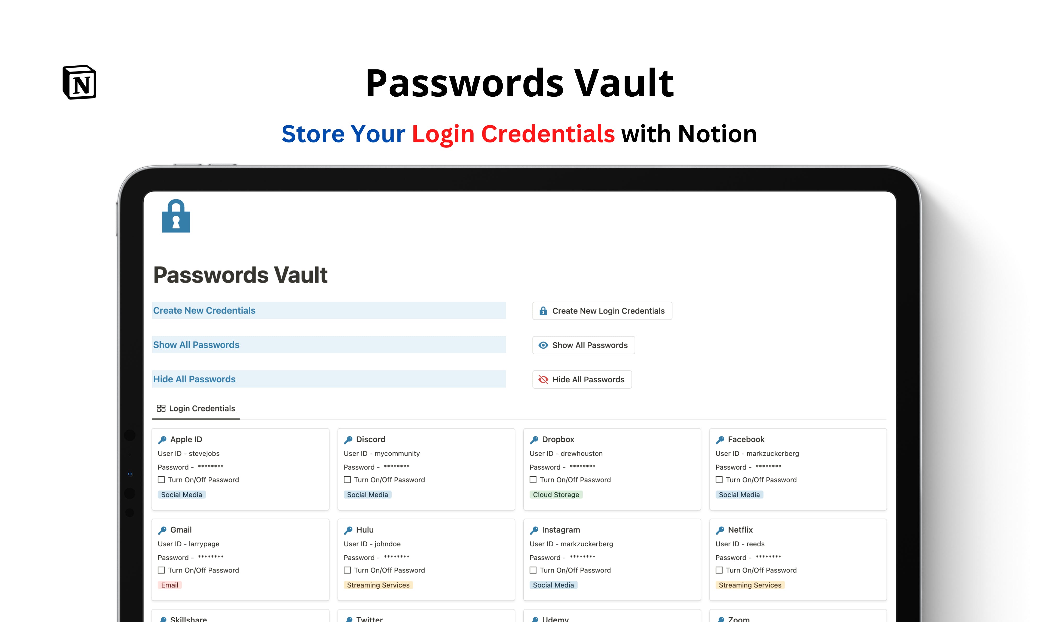 Passwords Vault media 1