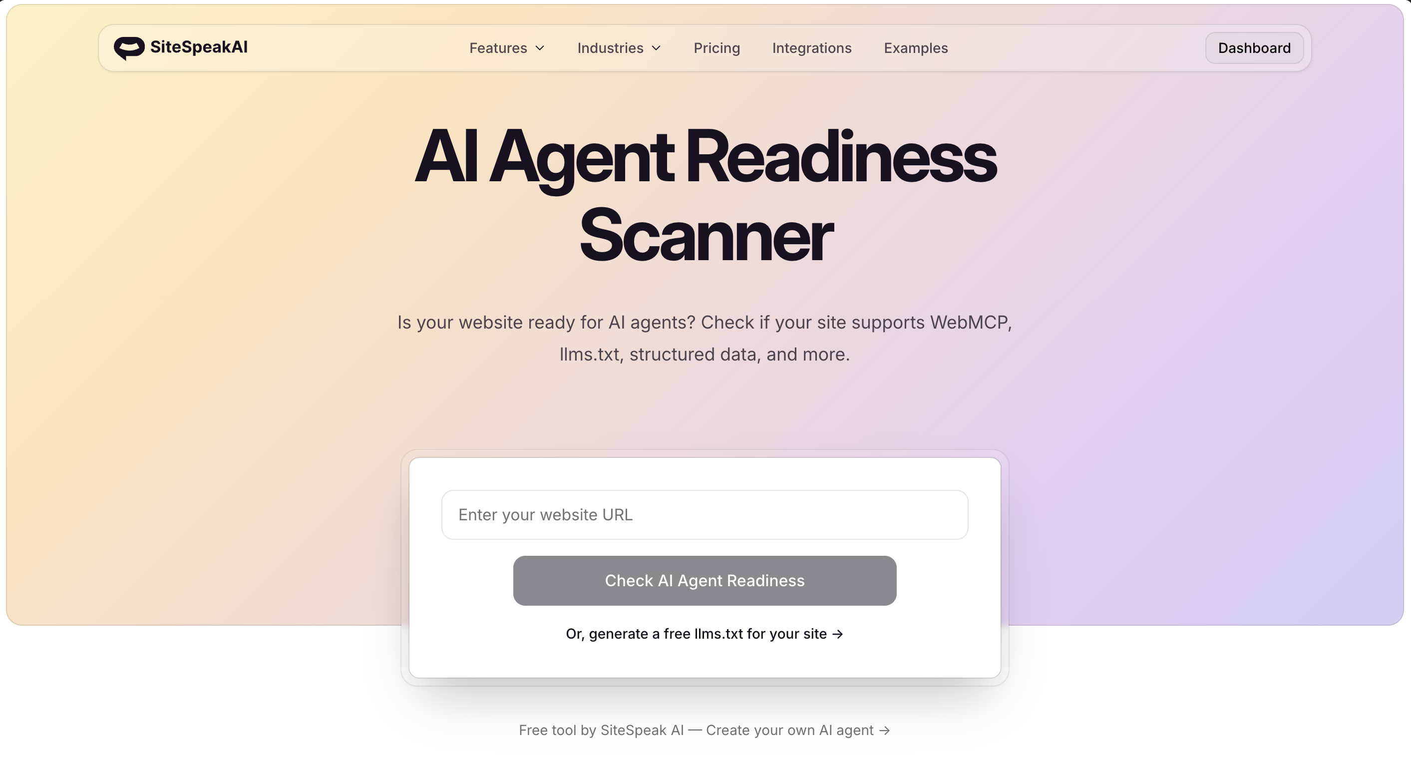 AI Agent Readiness Scanner gallery image