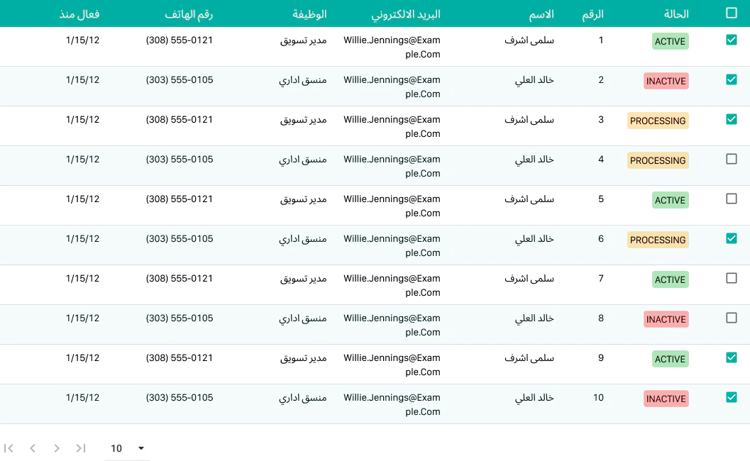 RTL/LTR Responsive Tables in Figma gallery image