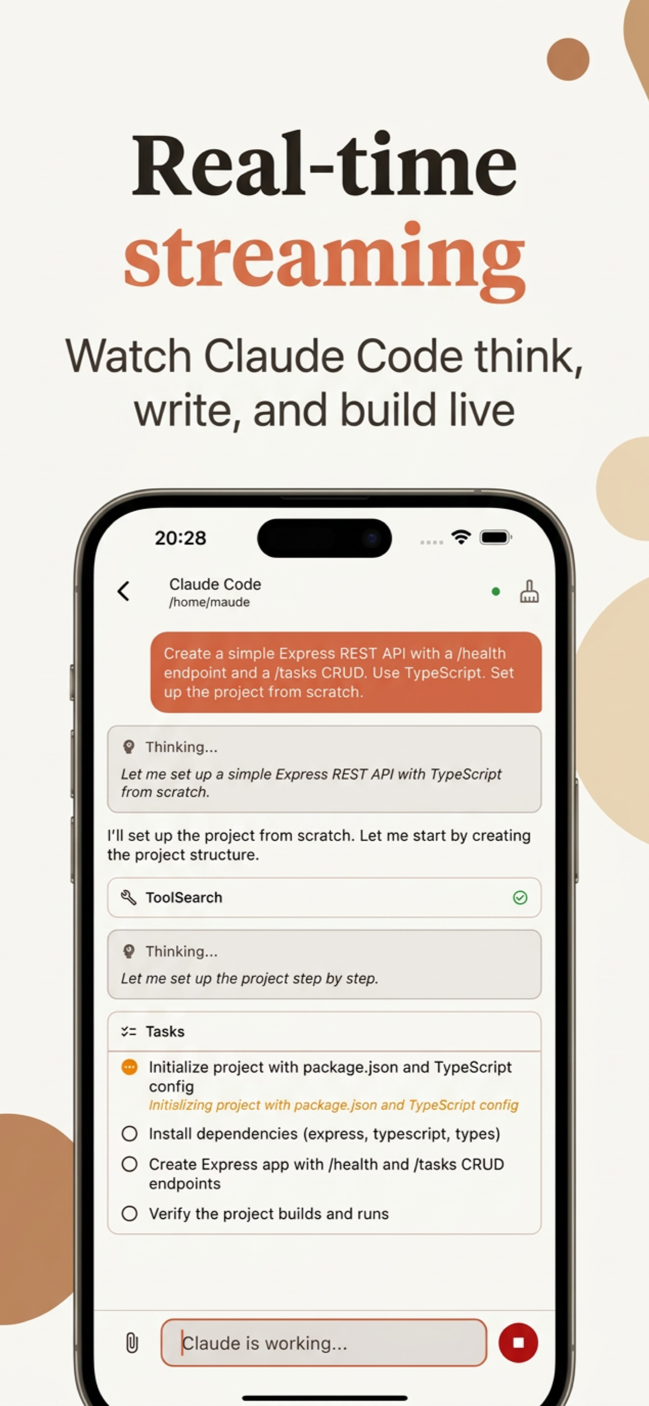 Maude — Claude Code from your phone gallery image