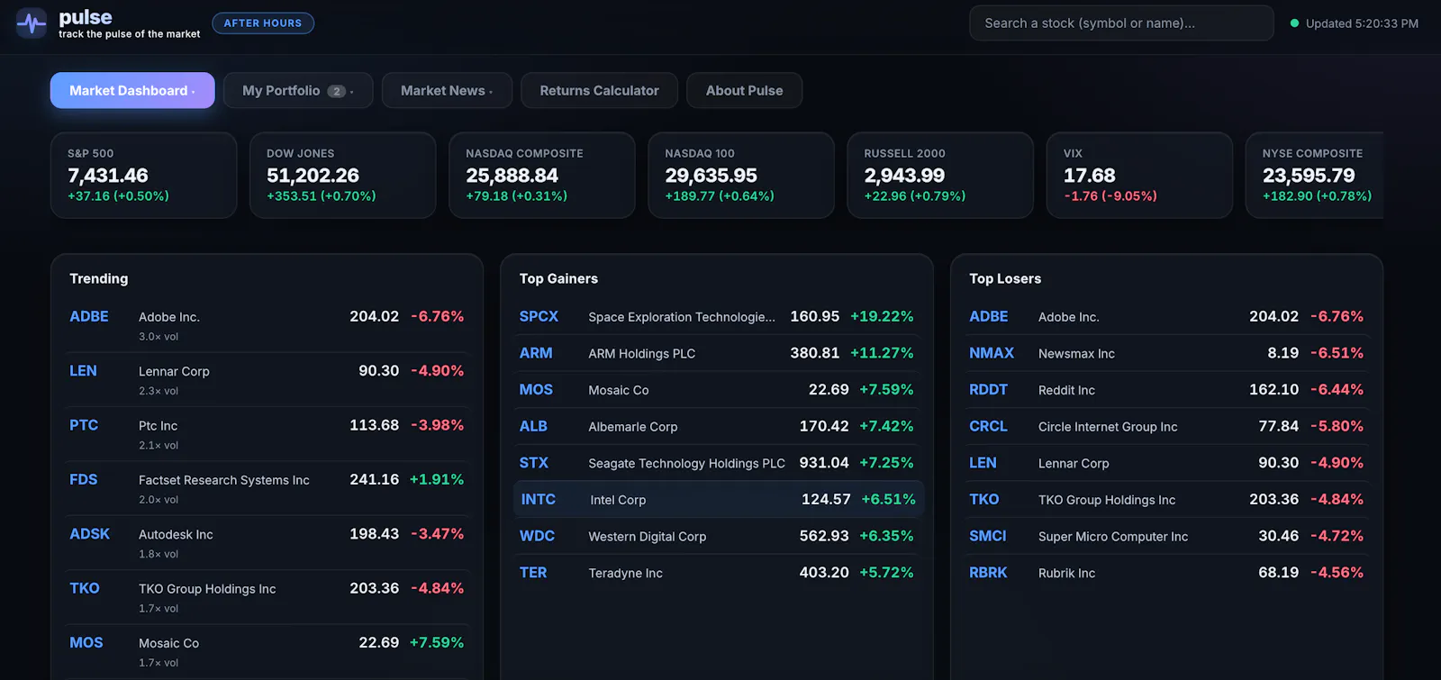 pulse screenshot 1