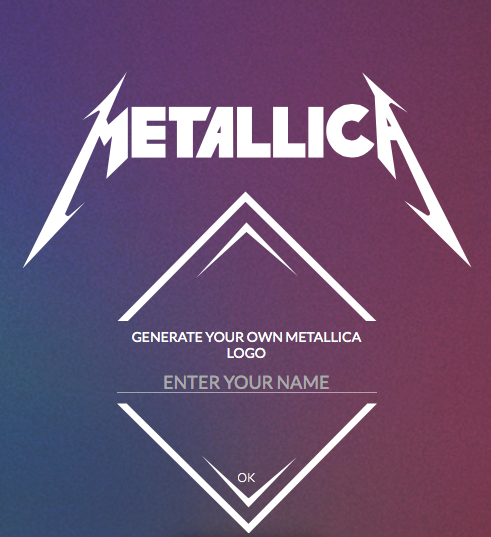 Rug ambition Necklet Metallica Logo Generator - Create your own Metallica logo