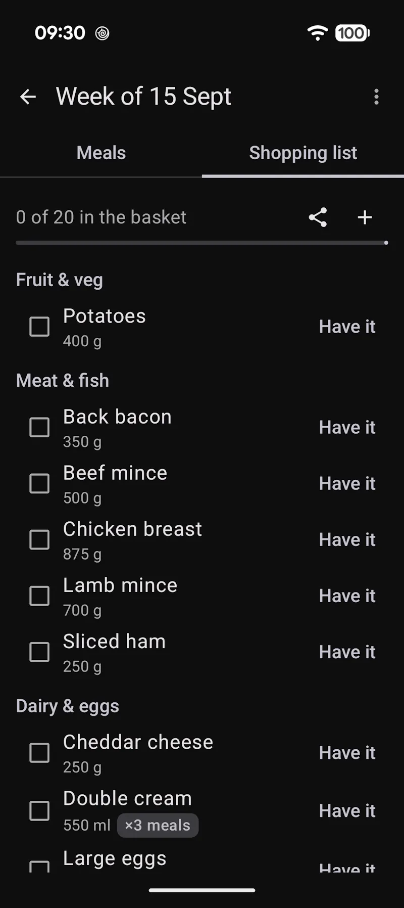 Plateful: AI Meal Planning screenshot 3