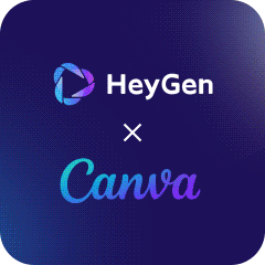 HeyGen x Canva logo