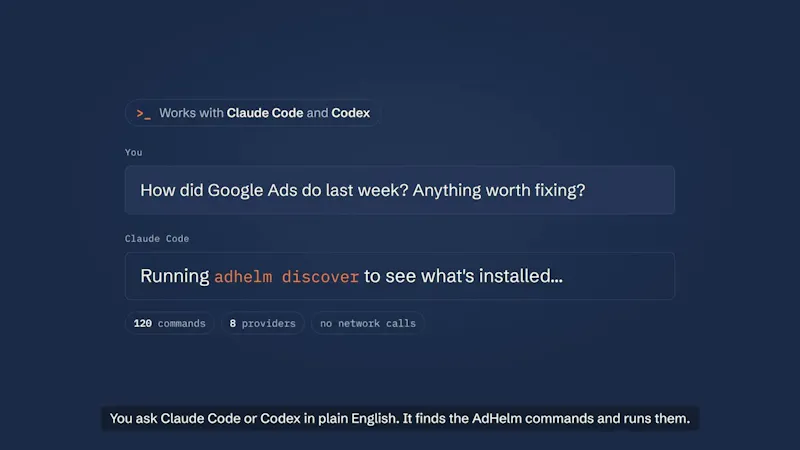 AdHelm CLI screenshot 1 (video preview)