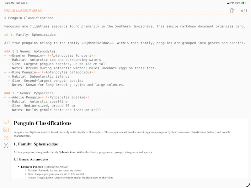 Greditor Code/Text Editor for iPad screenshot 1