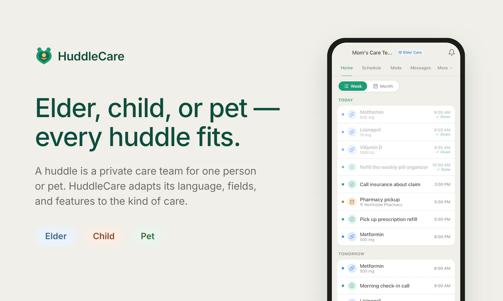 HuddleCare screenshot 2