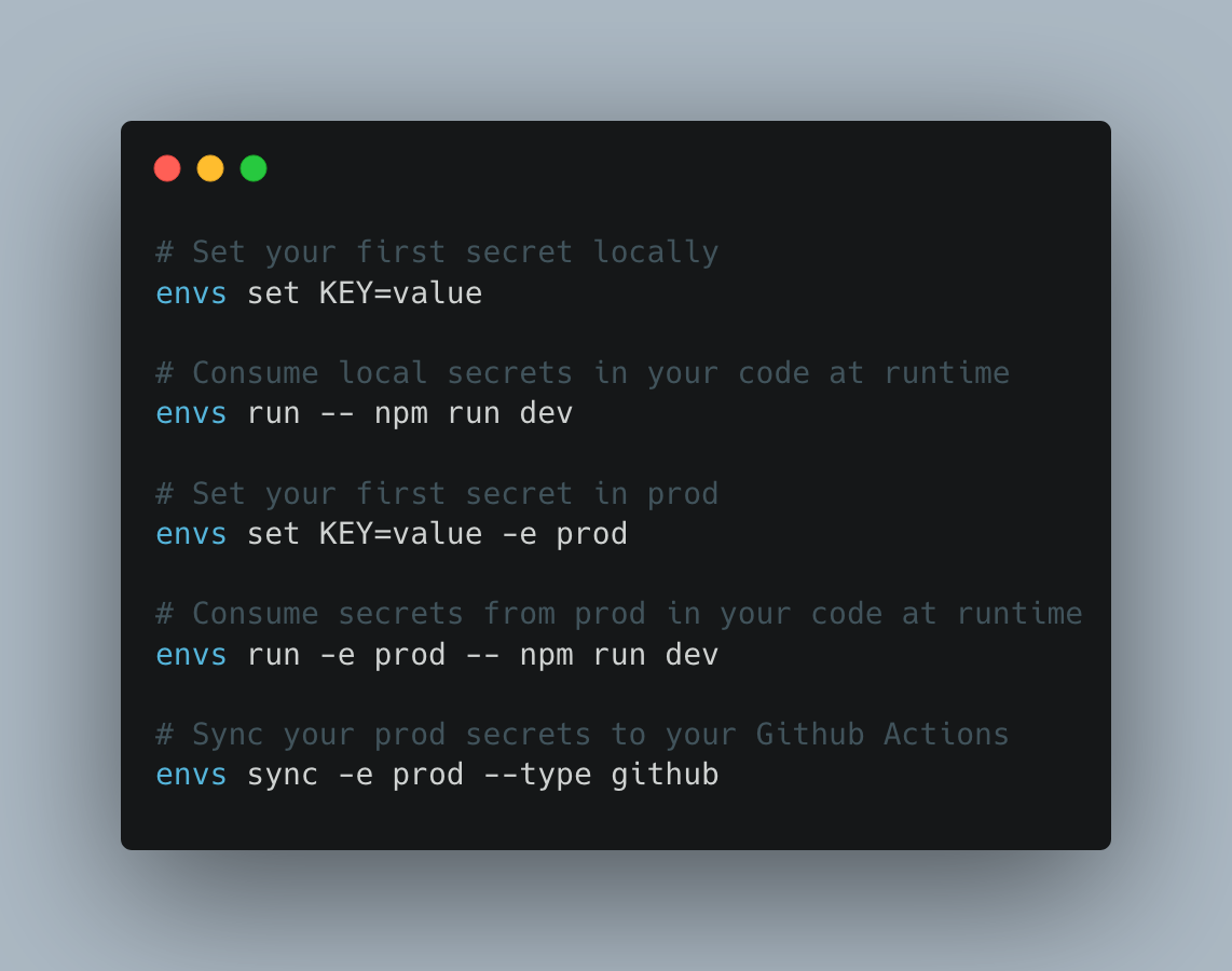 envsecrets - encrypted secret ops gallery image