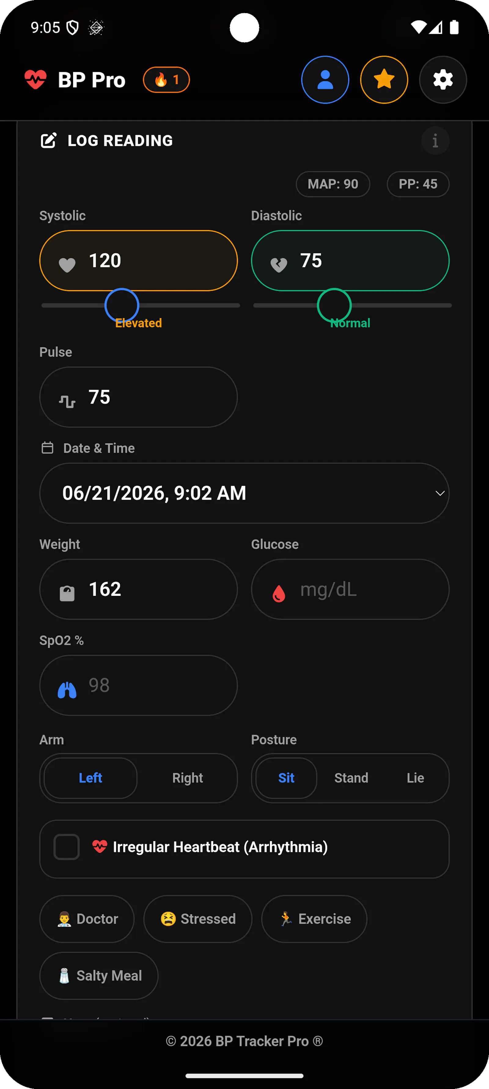 BP Tracker: Blood Pressure Log screenshot 4
