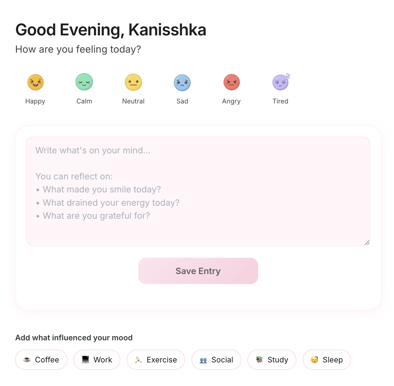 MoodMap - Screenshot 2 showing product features and functionality