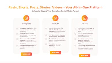 TikTok Influencer Plattform | influData gallery image