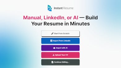 Instant Resume gallery image