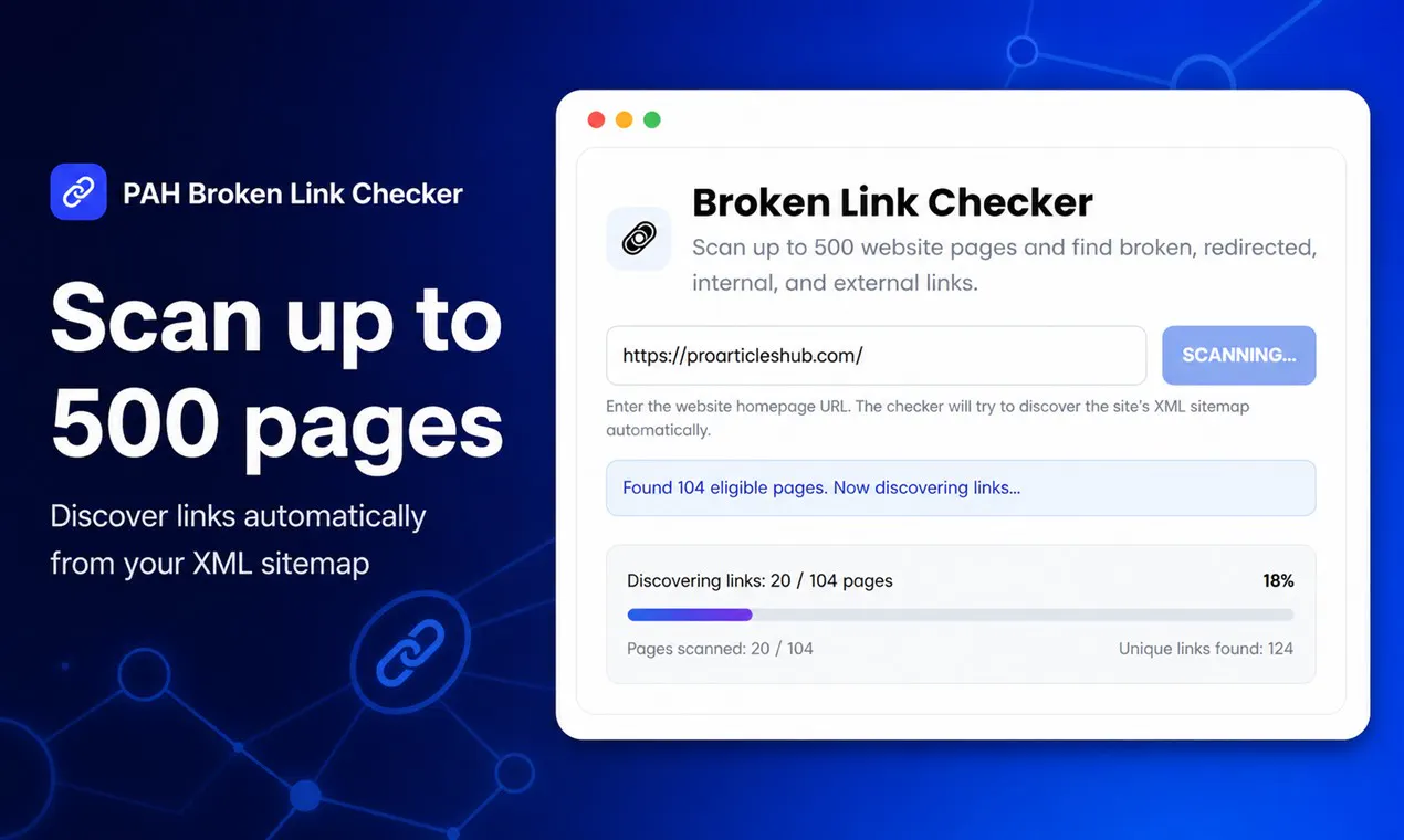 PAH Broken Link Checker gallery image