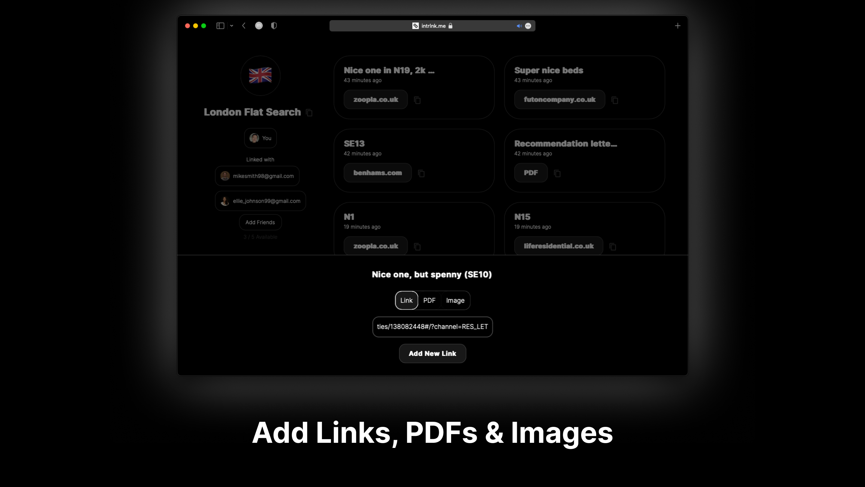 Interlink - Хранить и поделиться своими ссылками в одном взаимосвязи медиа 3