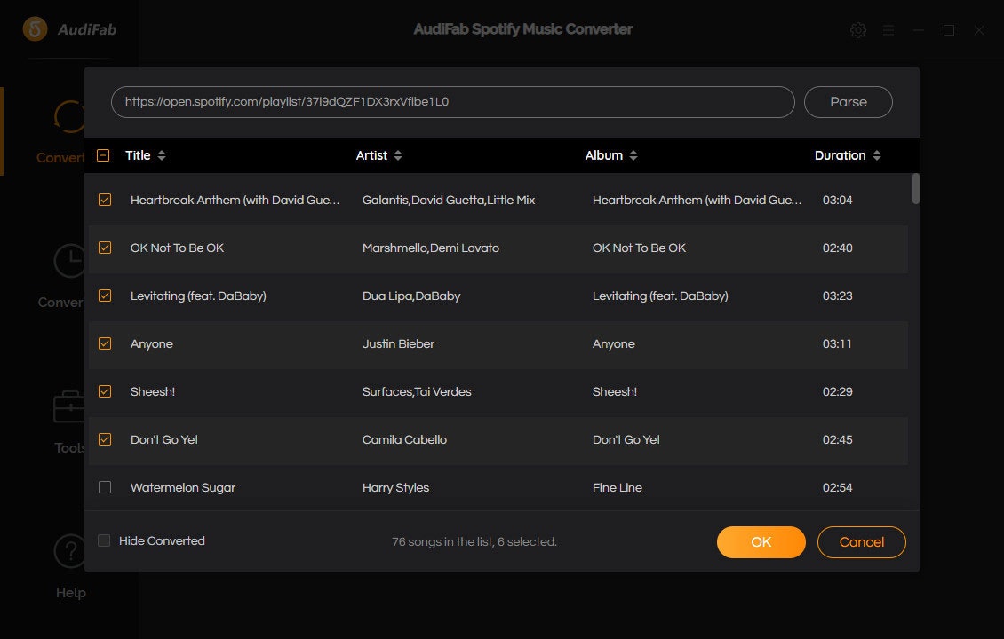 AudiFab Spotify Music Converter media 8