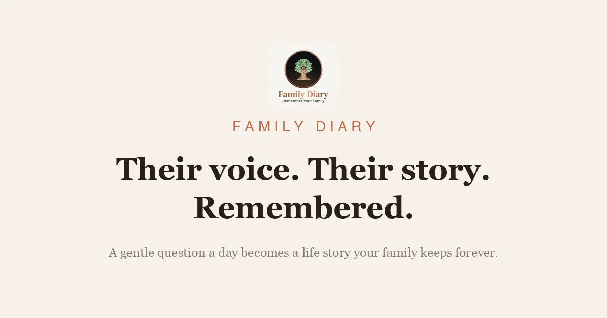 Family Diary: Voice Journal gallery image