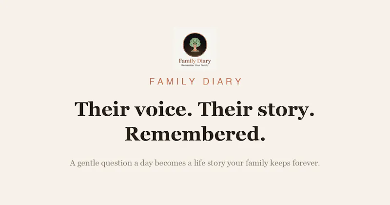 Family Diary: Voice Journal screenshot 1