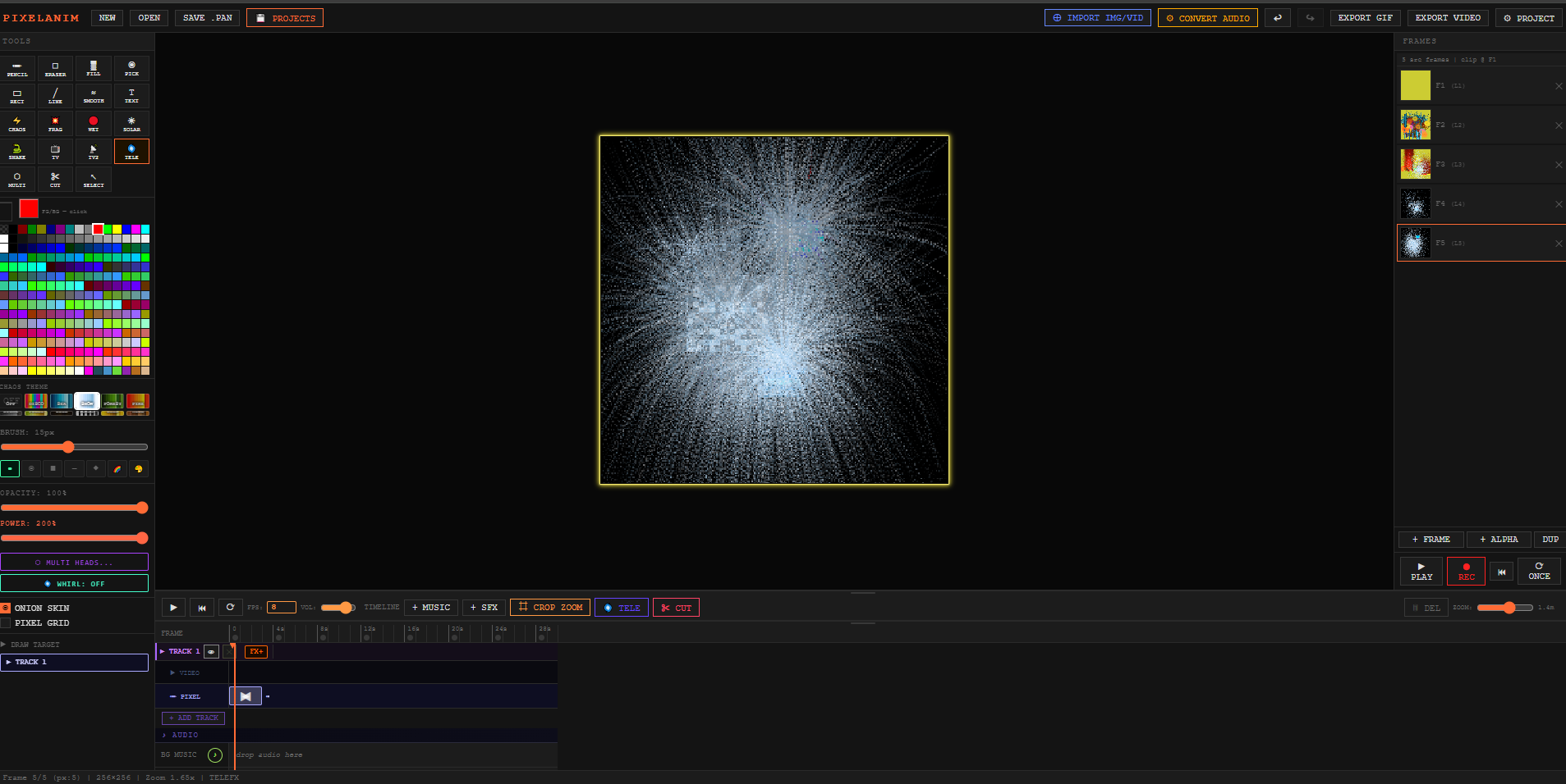 OldSchool Video and image edit. JS HTML5 gallery image