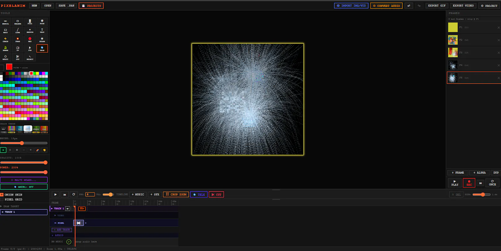 OldSchool Video and image edit. JS HTML5 screenshot 4