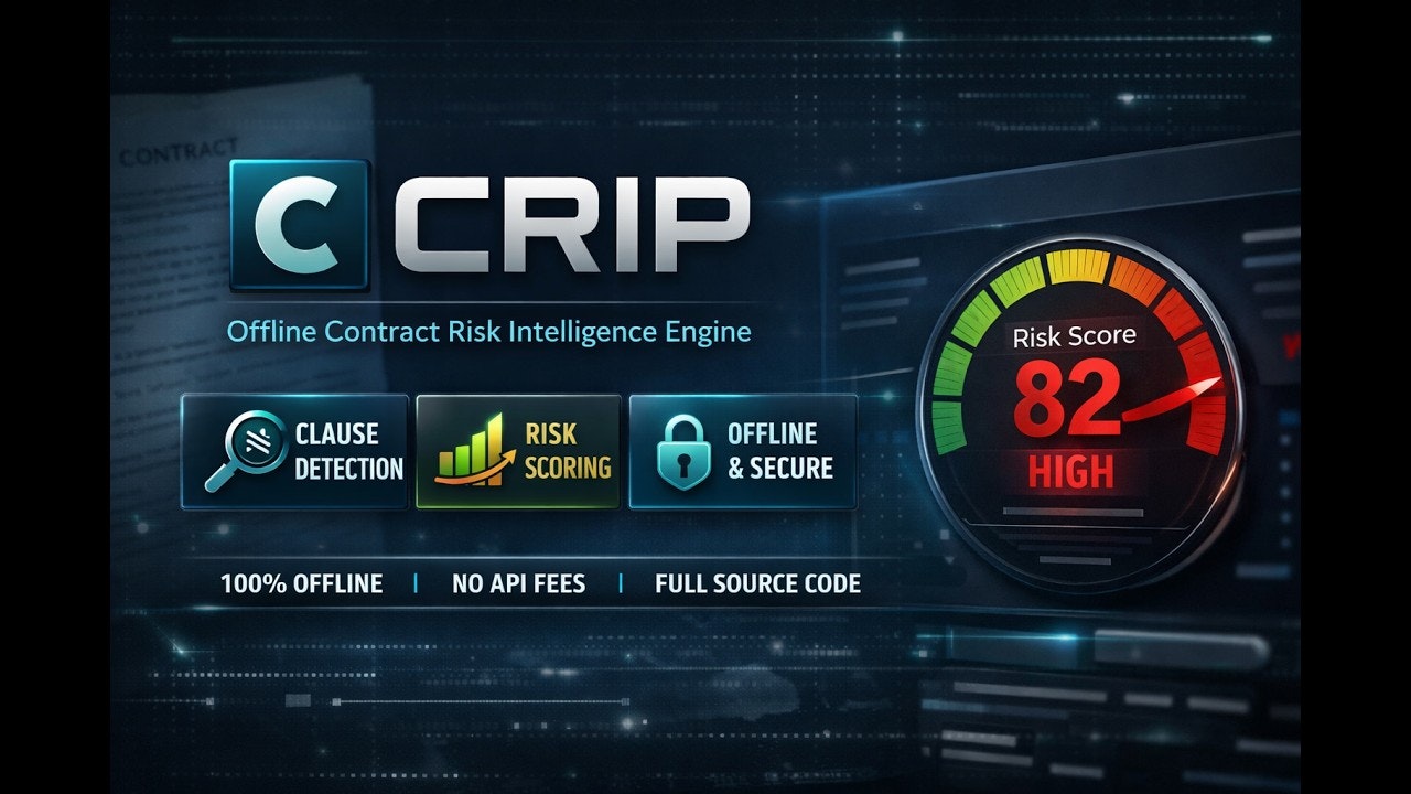 CRIP; Offline Contract Risk Intelligence gallery image