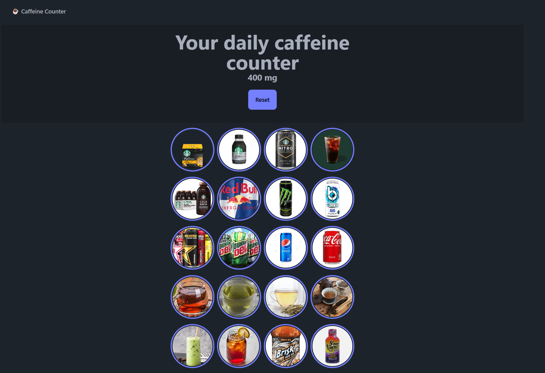 Cafeïne -teller - Houd bij hoeveel cafeïne je hebt genomen media 3