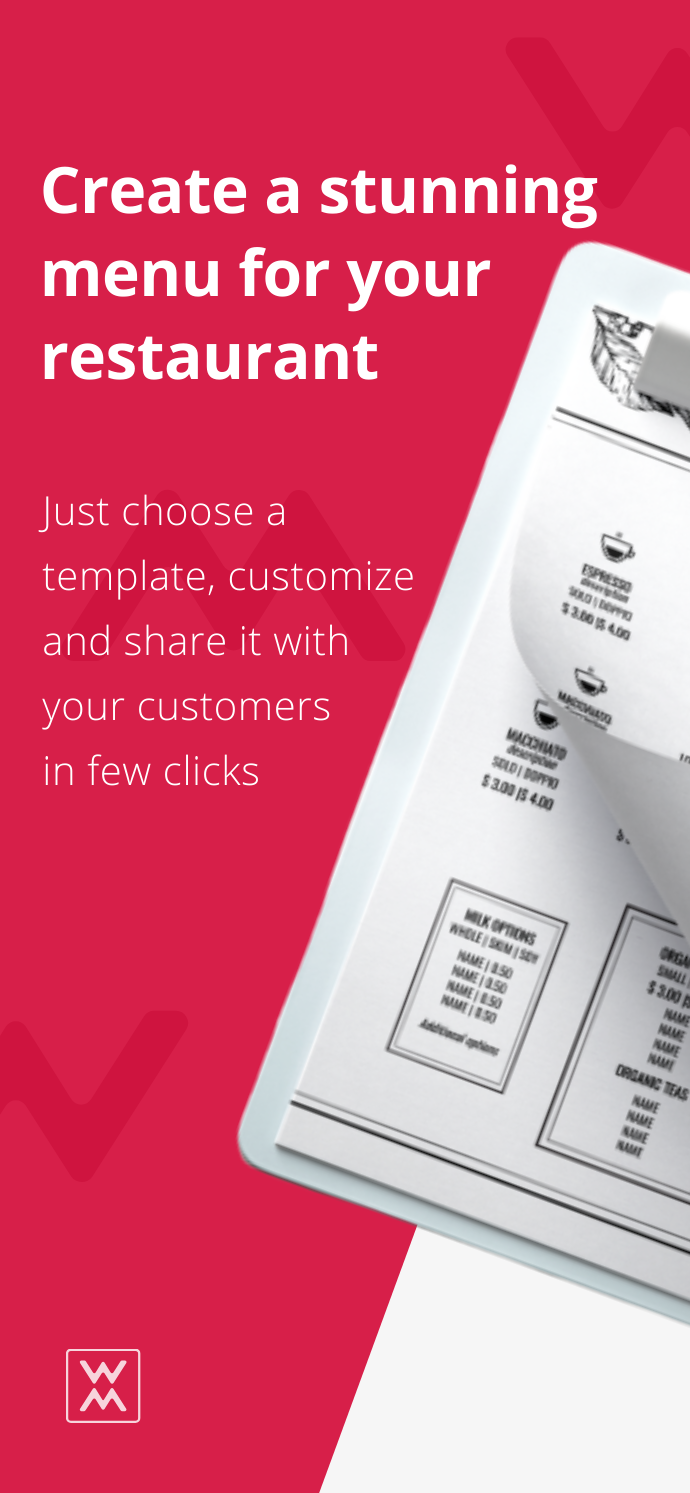 Waitron.Menu gallery image