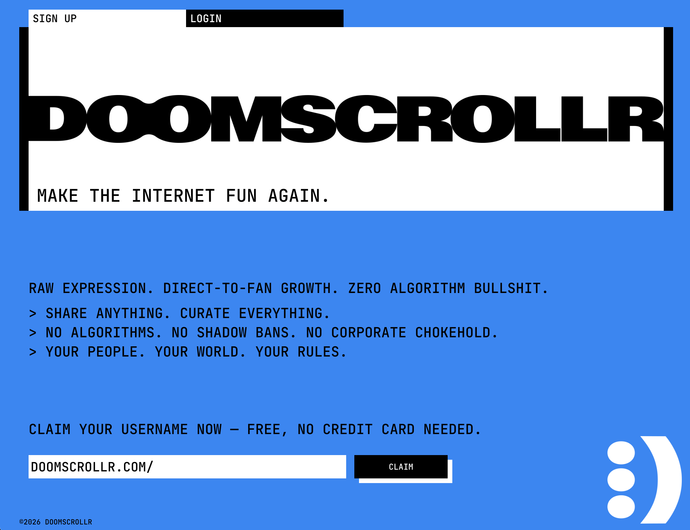 DOOMSCROLLR - Main product screenshot demonstrating key features and user interface