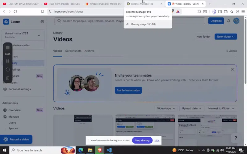 Expense Manager Pro screenshot 1 (video preview)
