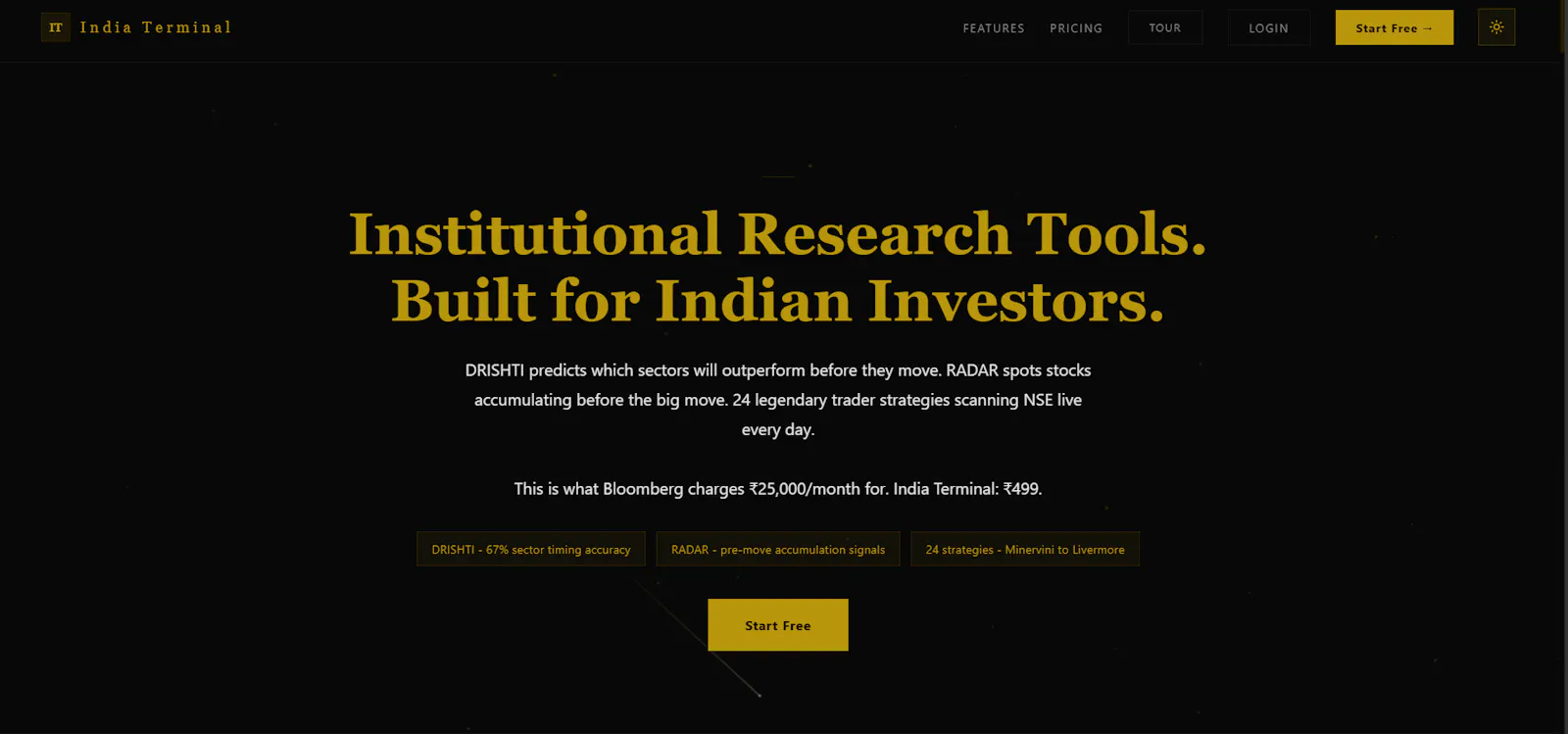 India Terminal screenshot 1