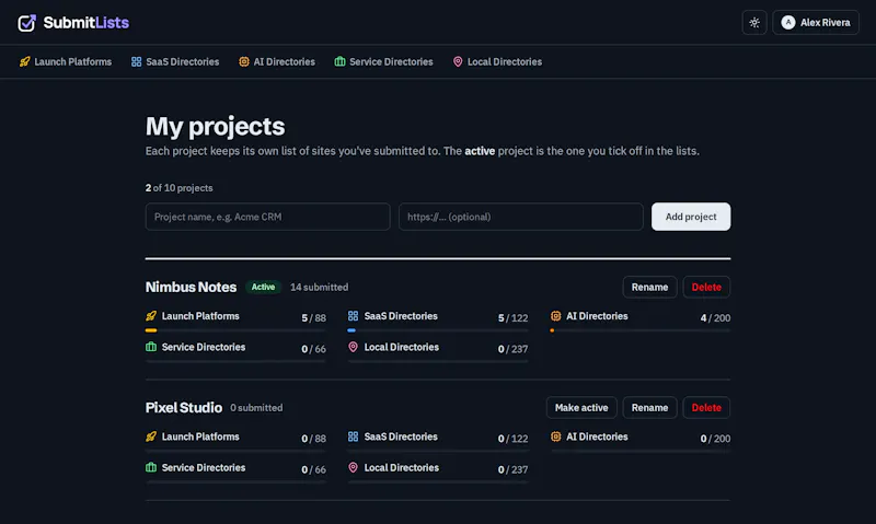 SubmitLists screenshot 12