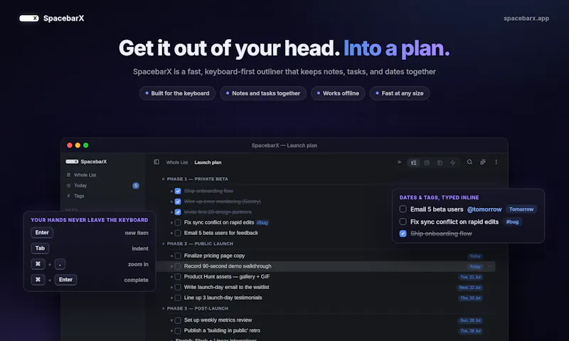 SpacebarX screenshot 2