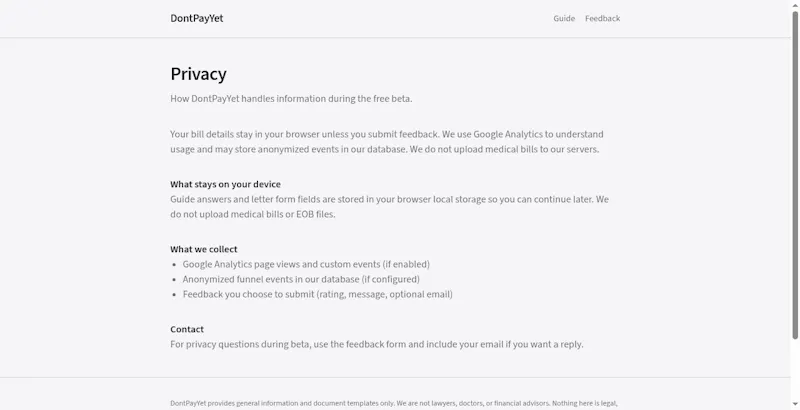DontPayYet screenshot 4