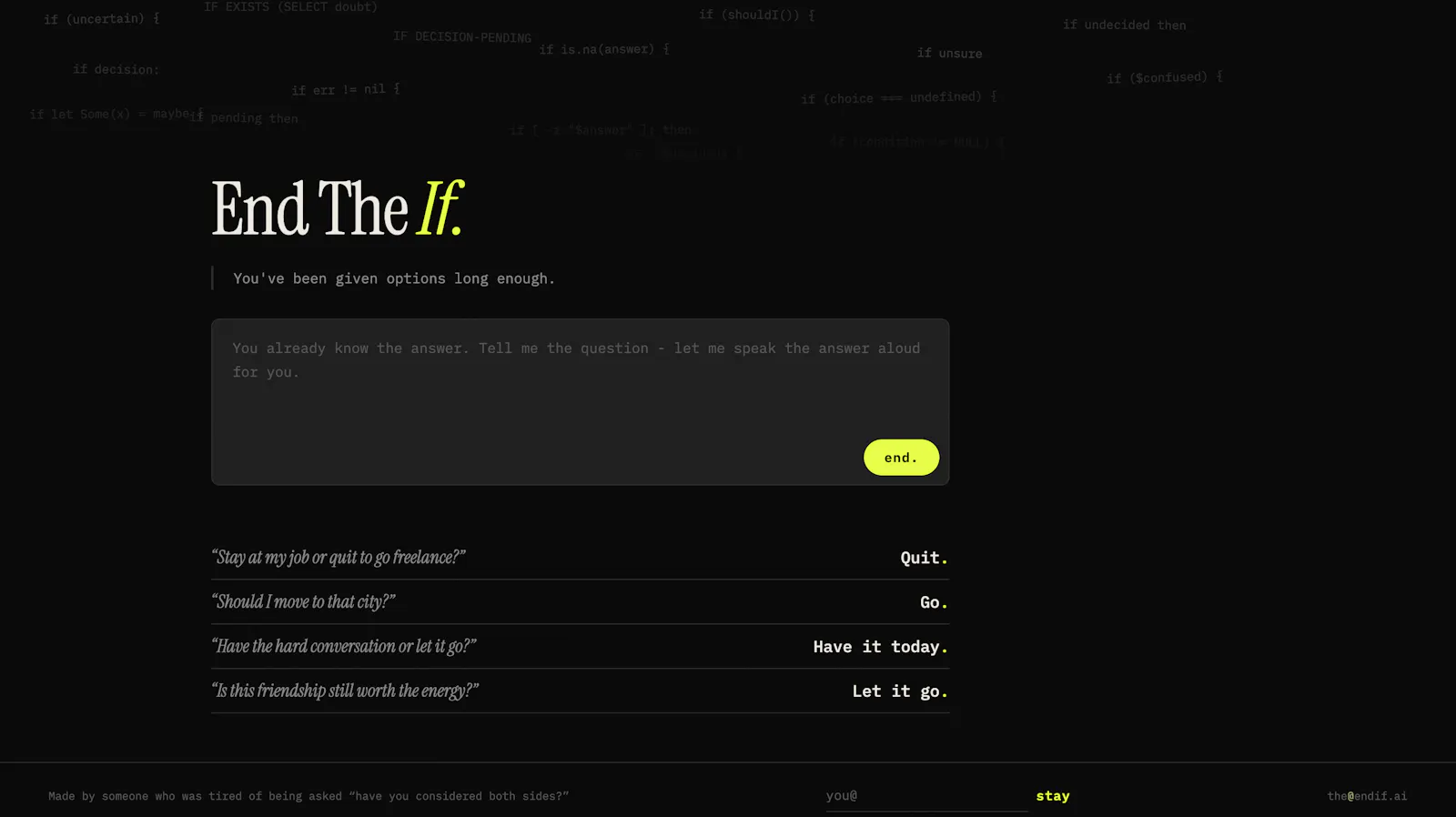 endif.ai screenshot 1