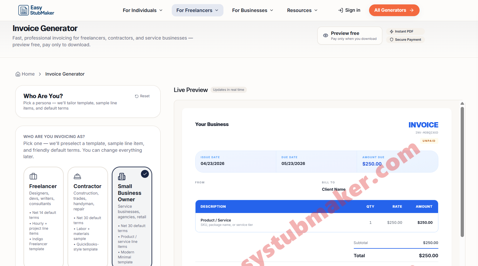 EasyStubMaker gallery image