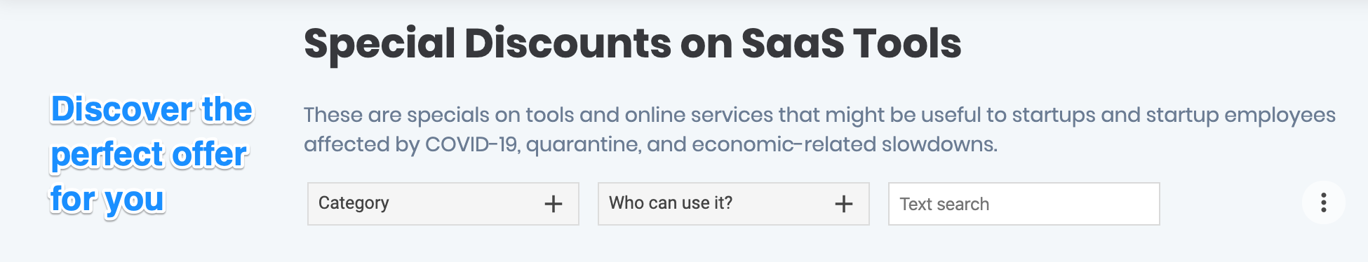 Help for Startups during COVID-19 gallery image