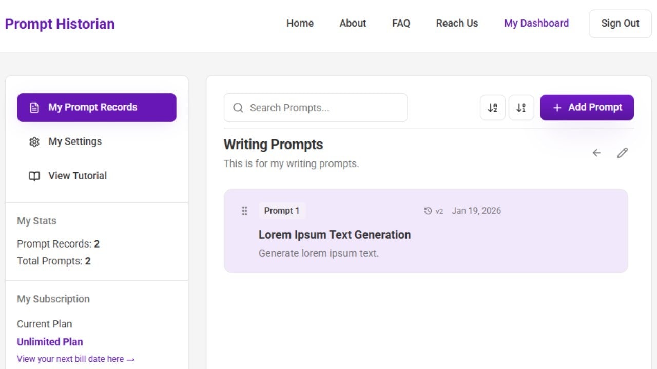 Prompt Historian gallery image