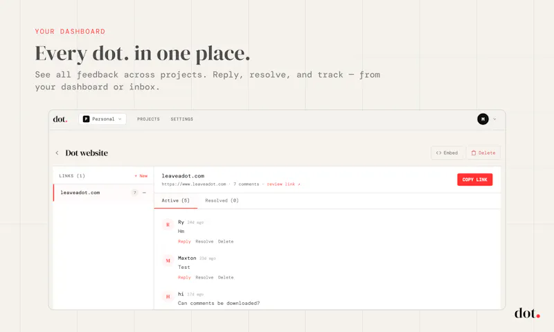 dot. screenshot 5