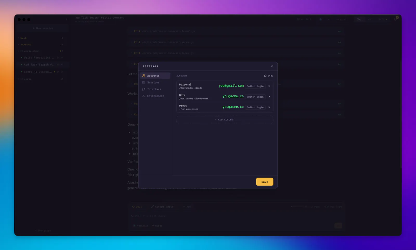 Weave screenshot 4